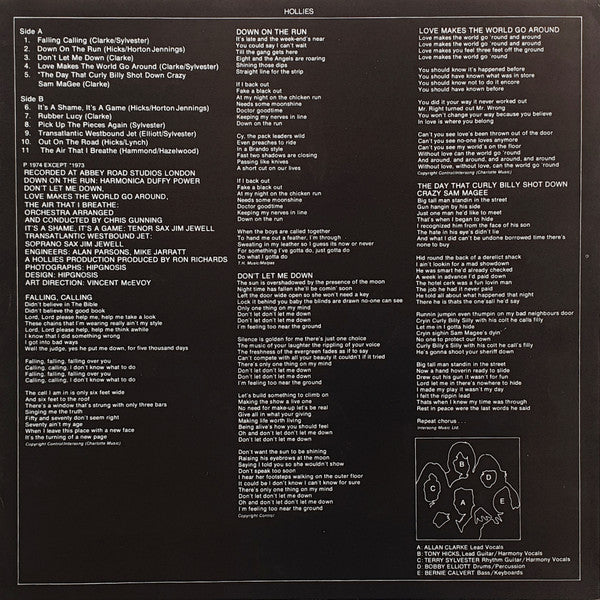 The Hollies – Hollies LP vinyl record, image 5 of 8