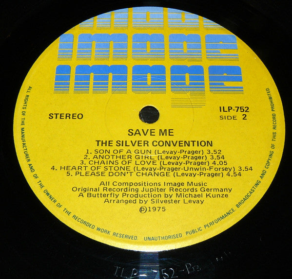 Silver Convention – Save Me LP vinyl record, image 4 of 4