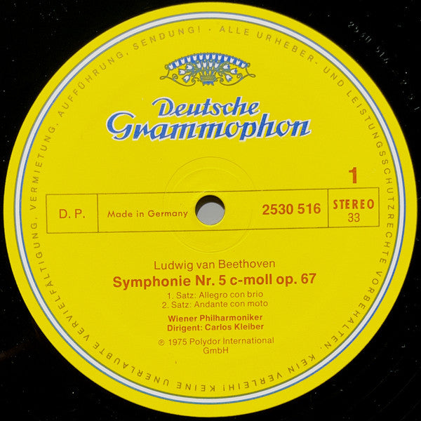 Ludwig van Beethoven, Wiener Philharmoniker, Carlos Kleiber – Symphonie Nr. 5 LP vinyl record, image 3 of 7