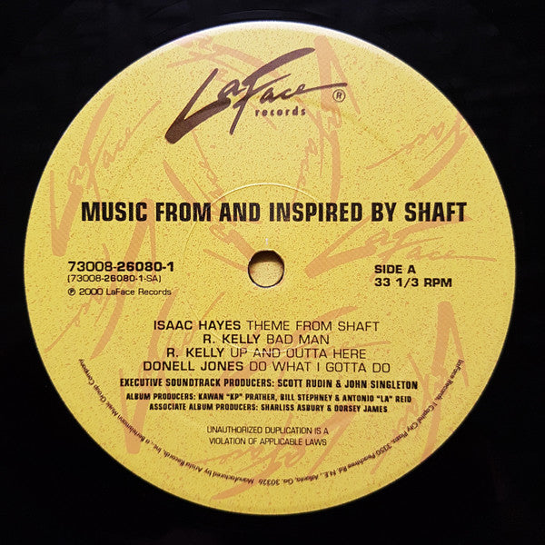 Various – Music From And Inspired By Shaft (2xLP) LP vinyl record, image 3 of 6