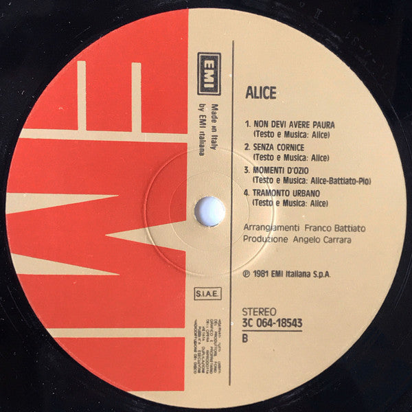 Alice – Alice LP vinyl record, image 4 of 6
