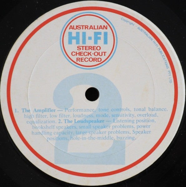 No Artist – Australian Hi-Fi Stereo Check-out Record LP vinyl record, image 5 of 8