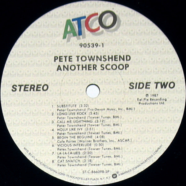 Pete Townshend – Another Scoop (2xLP) LP vinyl record, image 6 of 8