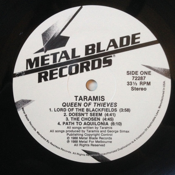 Taramis – Queen Of Thieves LP vinyl record, image 3 of 9