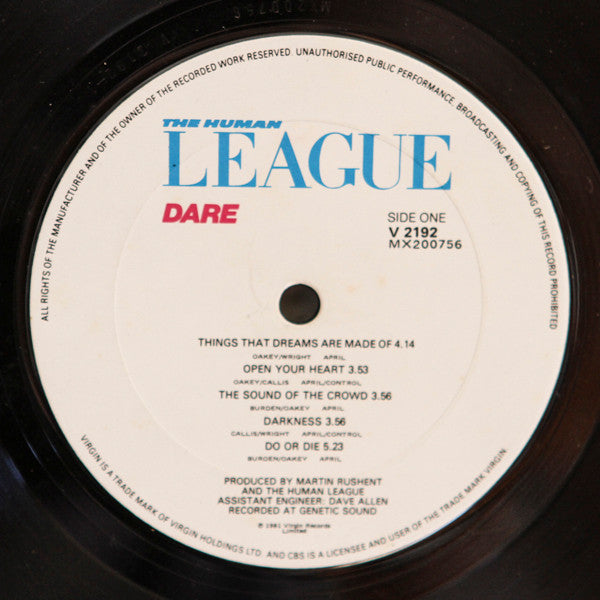 The Human League – Dare LP vinyl record, image 6 of 7
