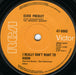 Elvis Presley – I Really Don't Want To Know / There Goes My Everything 7" vinyl record, image 3 of 5