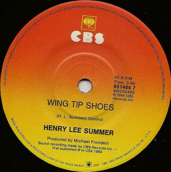 Henry Lee Summer – I Wish I Had A Girl 7" vinyl record, image 4 of 4