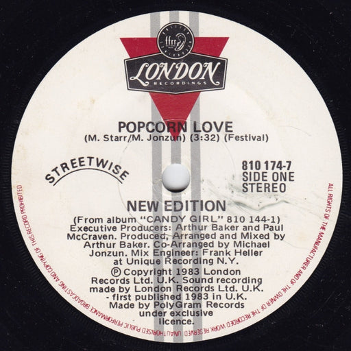 New Edition – Popcorn Love 7" vinyl record, image 1 of 2