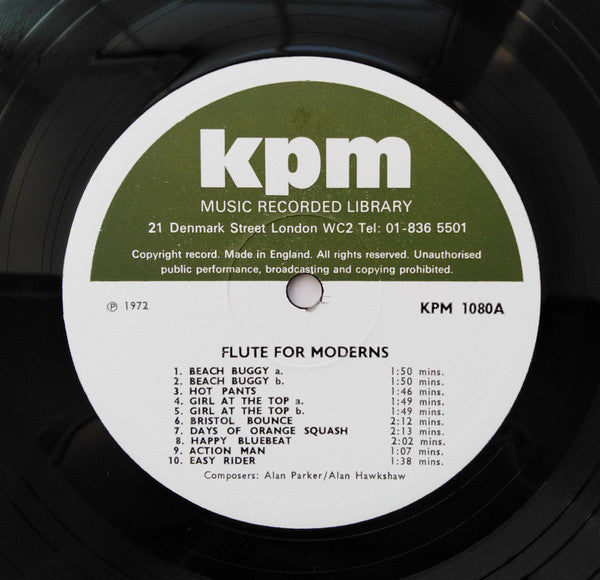 Alan Parker, Alan Hawkshaw, Joe Haider – Flute For Moderns LP vinyl record, image 3 of 4