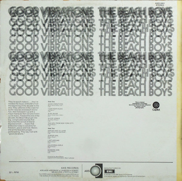 The Beach Boys – Good Vibrations LP vinyl record, image 2 of 4