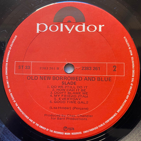 Slade – Old New Borrowed And Blue LP vinyl record, image 4 of 6
