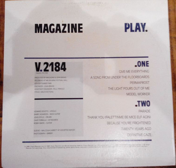 Magazine – Play LP vinyl record, image 2 of 4
