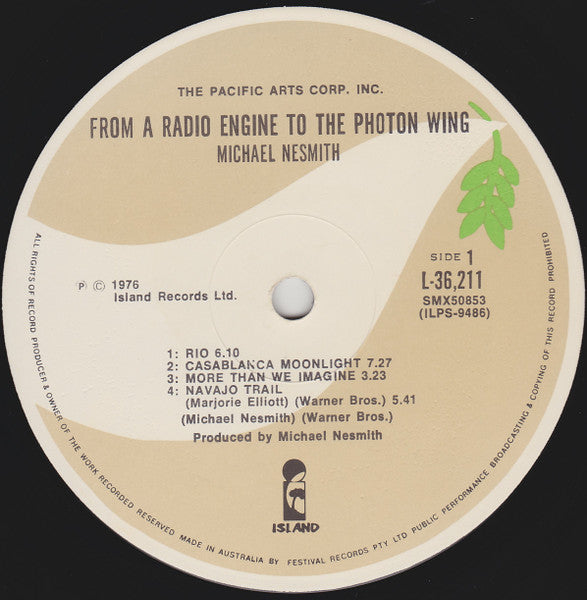 Michael Nesmith – From A Radio Engine To The Photon Wing LP vinyl record, image 3 of 6