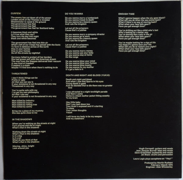 The Stranglers – Black And White LP vinyl record, image 7 of 10