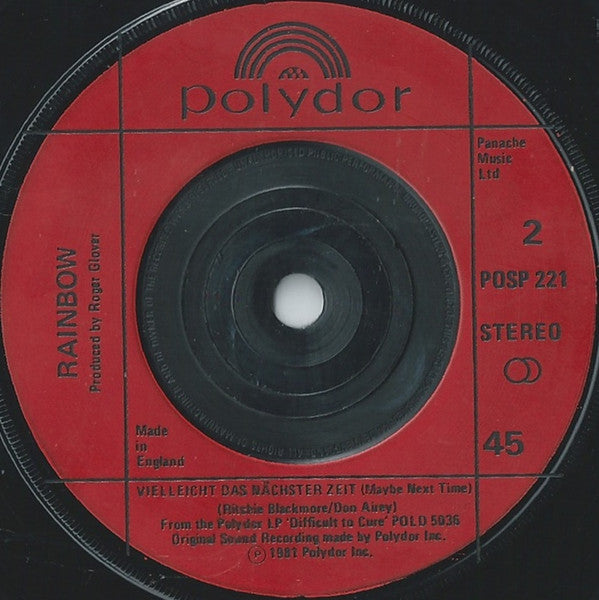 Rainbow – I Surrender 7" vinyl record, image 2 of 3