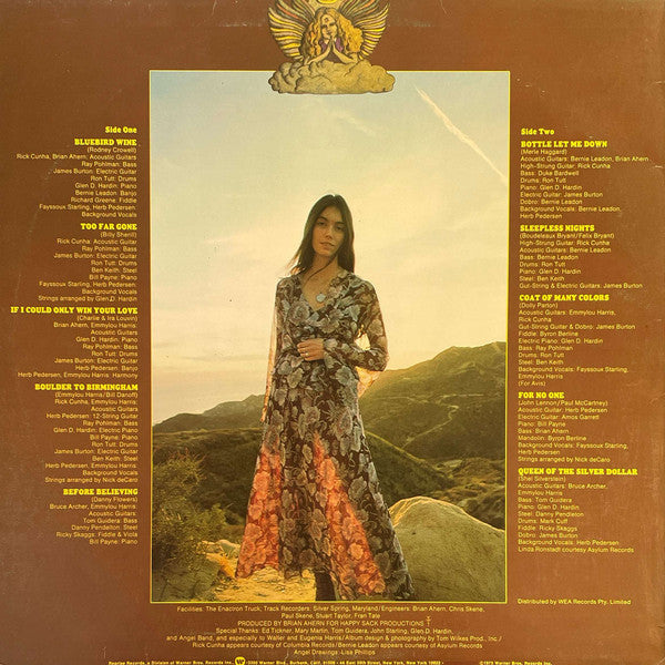 Emmylou Harris – Pieces Of The Sky LP vinyl record, image 2 of 5