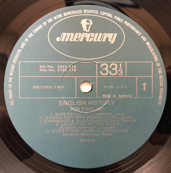 Jon English – English History (2xLP) LP vinyl record, image 7 of 10