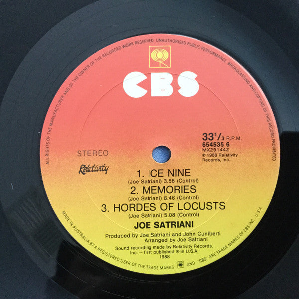 Joe Satriani – Dreaming #11 12" vinyl record, image 5 of 5