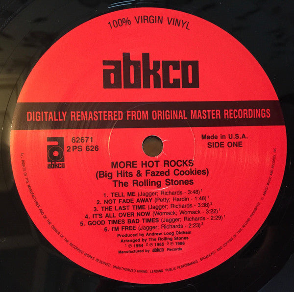 The Rolling Stones – More Hot Rocks (Big Hits & Fazed Cookies) (2xLP) LP vinyl record, image 3 of 3