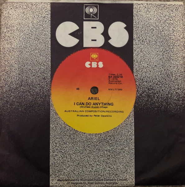 Ariel – I Can Do Anything 7" vinyl record, image 3 of 4