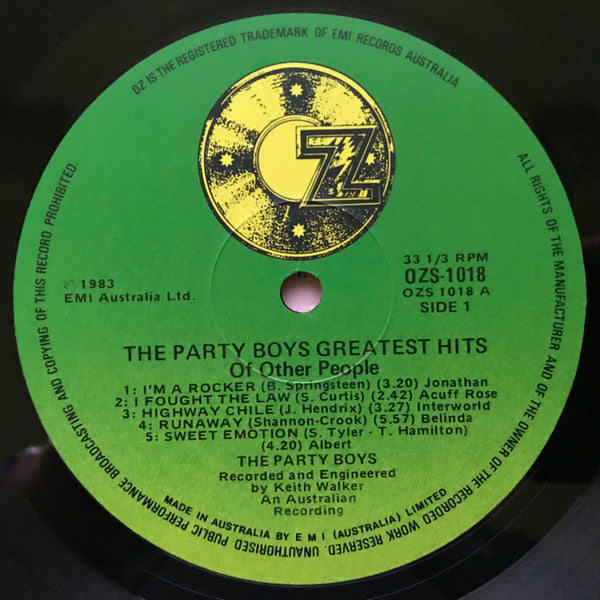 The Party Boys – Greatest Hits (Of Other People) LP vinyl record, image 5 of 6