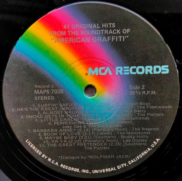 Various – 41 Original Hits From The Sound Track Of American Graffiti (2xLP) LP vinyl record, image 5 of 7