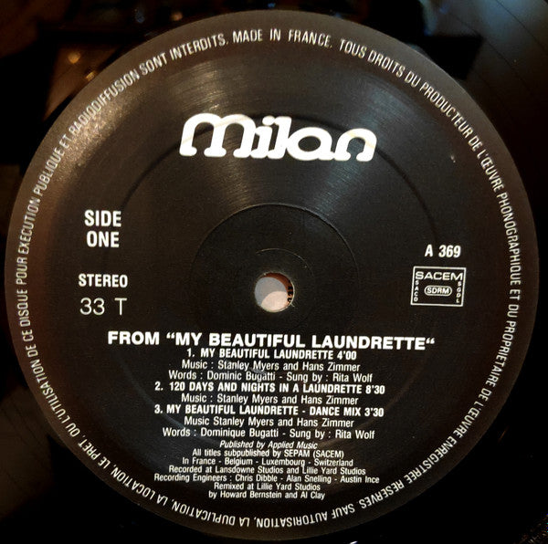 Stanley Myers – Music From The Films My Beautiful Laundrette/Wish You Were Here/Sammy And Rosie Get Laid LP vinyl record, image 6 of 7