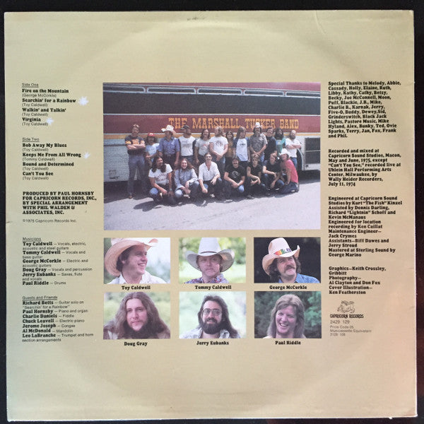 The Marshall Tucker Band – Searchin' For A Rainbow LP vinyl record, image 2 of 4