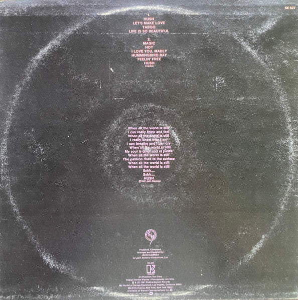John Klemmer – Hush LP vinyl record, image 2 of 6