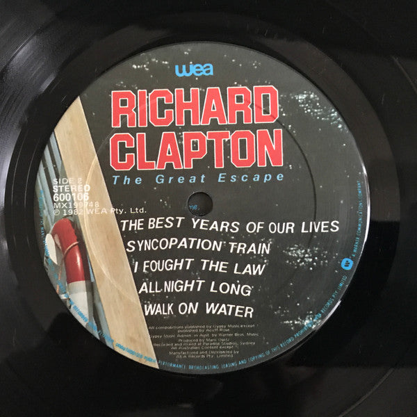 Richard Clapton – The Great Escape LP vinyl record, image 6 of 6
