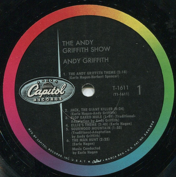 Andy Griffith – Songs, Themes And Laughs From The Andy Griffith Show LP vinyl record, image 3 of 6