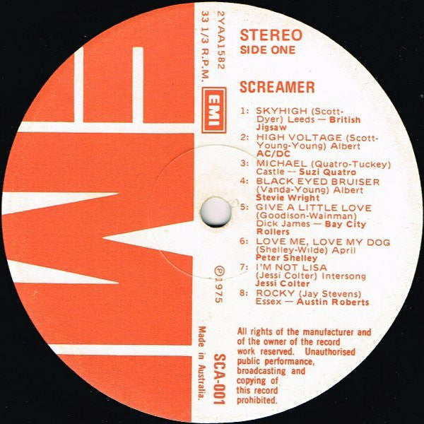 Various – Screamer LP vinyl record, image 2 of 4