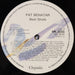 Pat Benatar – Best Shots LP vinyl record, image 5 of 5