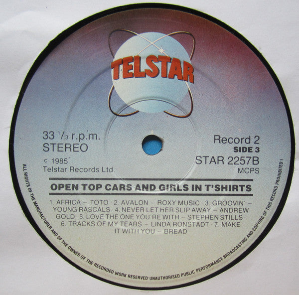 Various – Open Top Cars And Girls In T'Shirts (2xLP) LP vinyl record, image 8 of 9