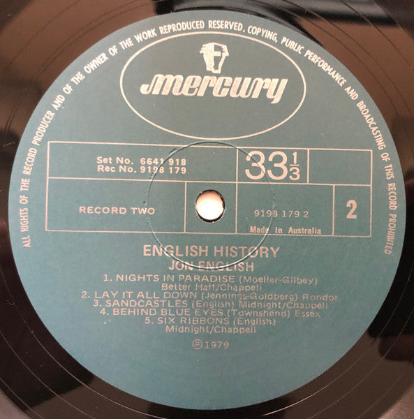 Jon English – English History (2xLP) LP vinyl record, image 8 of 10