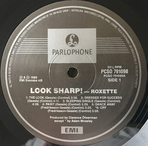 Roxette – Look Sharp! LP vinyl record, image 3 of 6