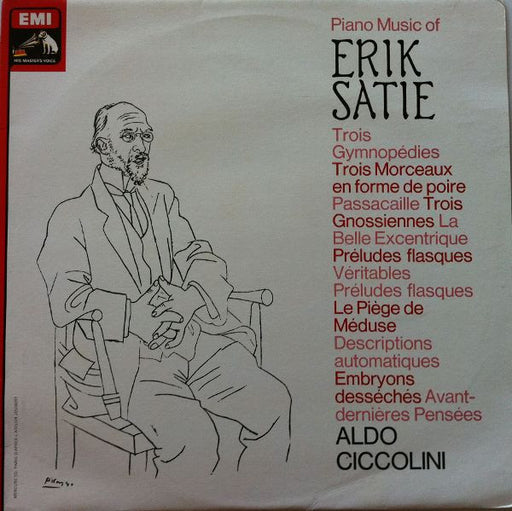 Erik Satie, Aldo Ciccolini – Piano Music LP vinyl record, image 1 of 4