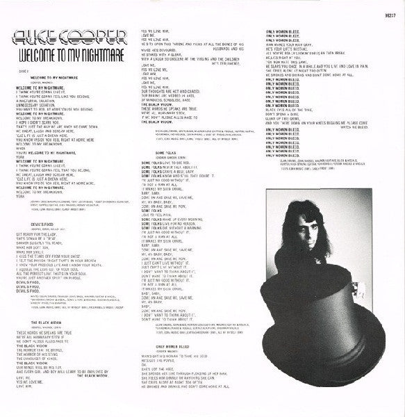 Alice Cooper – Welcome To My Nightmare LP vinyl record, image 5 of 6