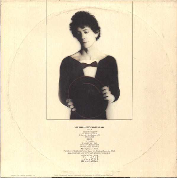 Lou Reed – Coney Island Baby LP vinyl record, image 2 of 6