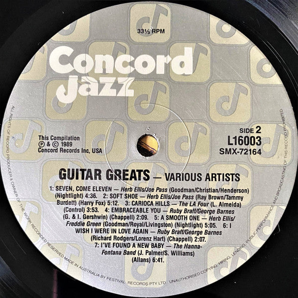 Various – Guitar Greats LP vinyl record, image 4 of 4