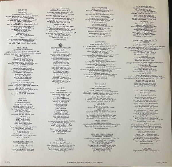 The Edgar Winter Group, Rick Derringer – The Edgar Winter Group With Rick Derringer LP vinyl record, image 6 of 7