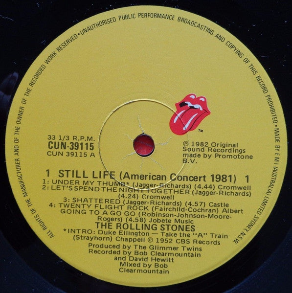 The Rolling Stones – Still Life (American Concert 1981) LP vinyl record, image 5 of 7
