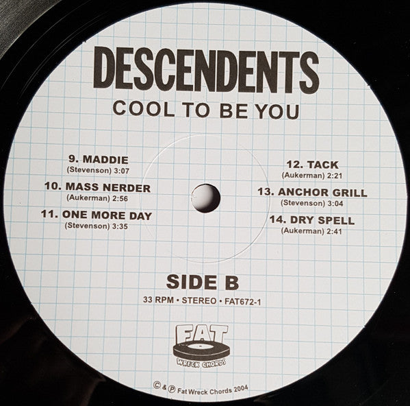 Descendents – Cool To Be You LP vinyl record, image 4 of 6