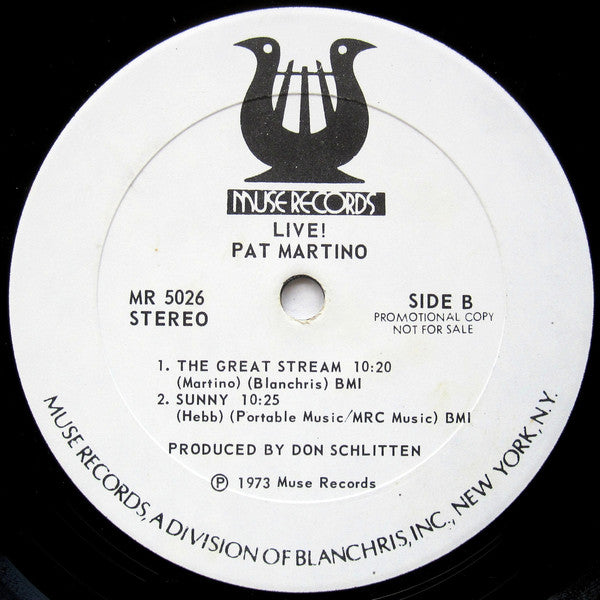 Pat Martino – Live! LP vinyl record, image 4 of 4