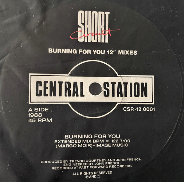 Short Circuit – Burning For You 12" vinyl record, image 5 of 6