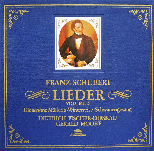 Franz Schubert, Dietrich Fischer-Dieskau, Gerald Moore – Lieder Volume 3 - Die Schöne Müllerin • Winterreise • Schwanengesang (4xLP) LP vinyl record, image 1 of 10