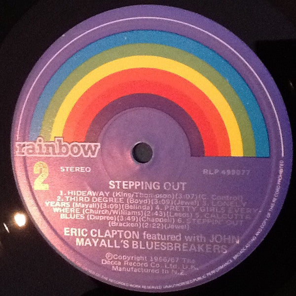 Eric Clapton, John Mayall & The Bluesbreakers – Steppin' Out LP vinyl record, image 3 of 4