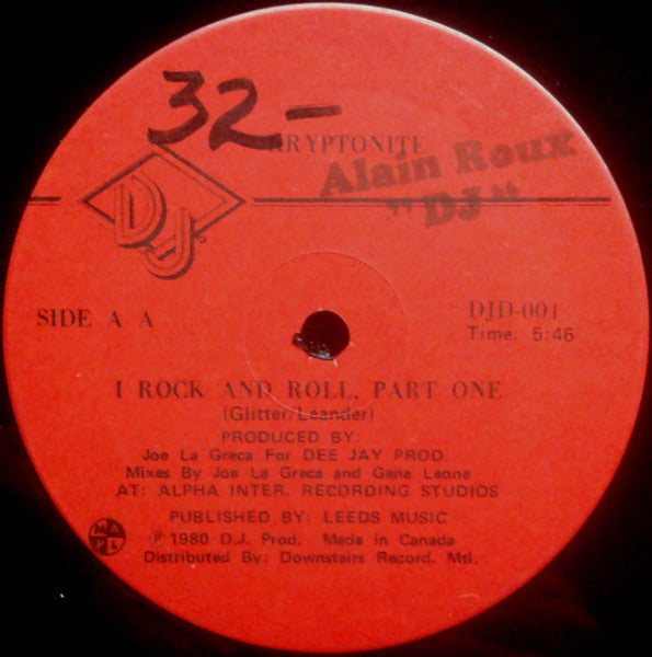 Kryptonite – I Didn't Know I Loved You (Til I Saw You Rock And Roll) / I Rock And Roll Part One 12" vinyl record, image 2 of 2