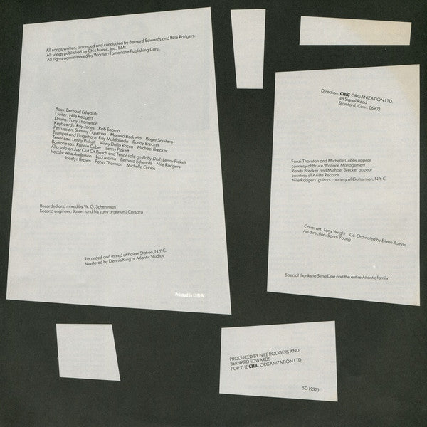 Chic – Take It Off LP vinyl record, image 8 of 8