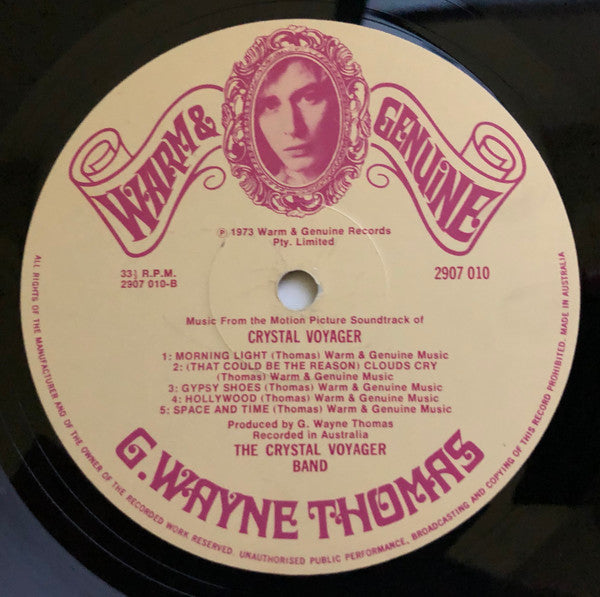 G. Wayne Thomas, The Crystal Voyager Band – Crystal Voyager (Original Motion Picture Soundtrack) LP vinyl record, image 4 of 4